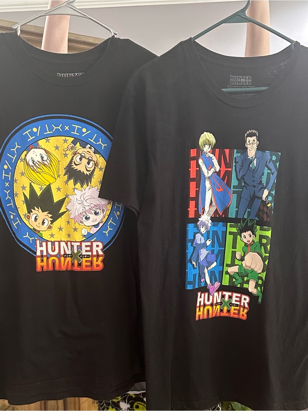 Hunter x Hunter Black Graphic Tees - set of 2 Gon, Killua, kyrapika, leorio